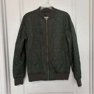 Mossimo Supply Co. Green Quilted Water Resistant Zip Up Jacket Women’s Small